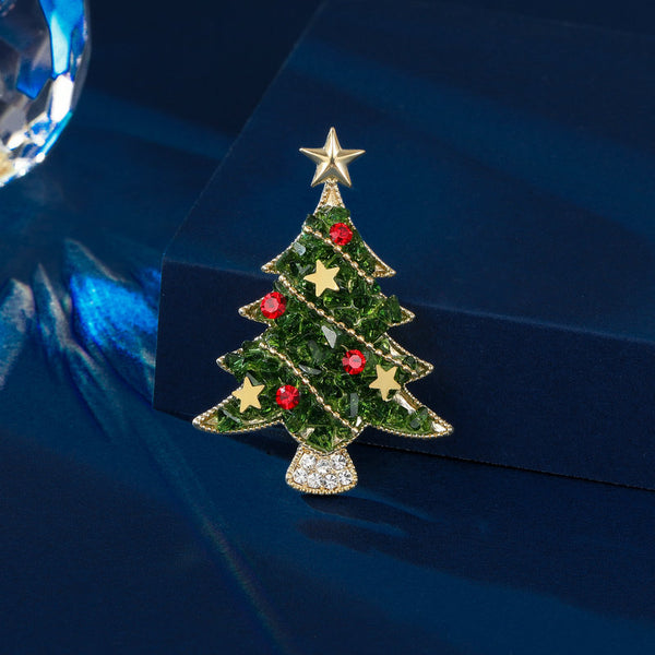 Stylishwe   クリスマスツリー プレゼントブローチ