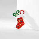 Stylishwe   クリスマス ソックスデザイン可愛い ブローチ
