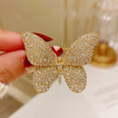 Stylishwe   大人カジュアル バタフライデザイン ブローチ 合わせやすい2色選択可