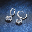 Stylishwe おしゃれ モアサナイト おどる ドロップ ピアス