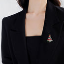 Stylishwe   クリスマスツリー カラフル ブローチ