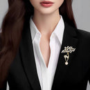 Stylishwe   クリスマス 可愛い ねこめいし ヘラジカ ブローチ