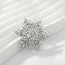 Stylishwe   クリスマス おしゃれ 回転スノー ブローチ4色選択可