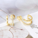 Stylishwe  おしゃれ モアサナイト スタッド ピアス