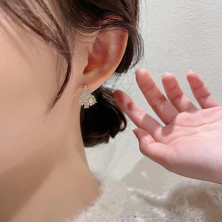 Stylishwe   クリスマスツリー おしゃれ 回転ピアス