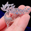 Stylishwe   クリスマス 可愛い  ヘラジカ ブローチ 合わせやすい