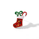 Stylishwe   クリスマス ソックスデザイン可愛い ブローチ