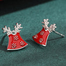 Stylishwe   クリスマス ベル デザイン スターリングシルバー ピアス