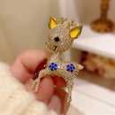 Stylishwe   クリスマス 可愛い  ヘラジカ ブローチ 2色選択可