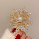 Stylishwe   クリスマス 超可愛い パール ブローチ