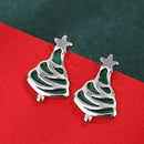 Stylishwe   クリスマスツリー  デザイン スターリングシルバー ピアス