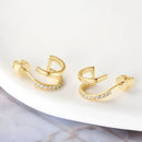 Stylishwe  おしゃれ モアサナイト スタッド ピアス