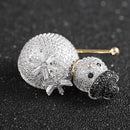 Stylishwe   クリスマス エレガント スノーマン ブローチ 可愛い