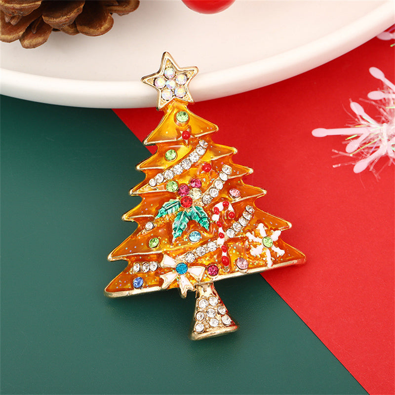 Stylishwe   クリスマスツリー ブローチ 4色