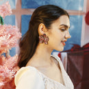 Stylishwe   クリスマスリ ボンデザイン ボヘミアン風 ピアス