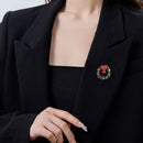 Stylishwe   クリスマス ベル 花輪 エレガント ブローチ