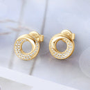 Stylishwe  上品 メビウス モアサナイト スタッド ピアス