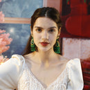 Stylishwe   クリスマスツリー  デザイン タッセル ピアス