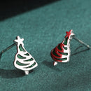 Stylishwe   クリスマスツリー  デザイン スターリングシルバー ピアス
