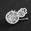 Stylishwe   クリスマス エレガント スノーマン ブローチ 可愛い