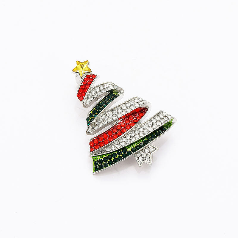 Stylishwe   クリスマスツリー カラフル ブローチ