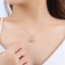 Stylishwe   モアサナイト 4葉のクローバーデザイン ペンダントネックレス