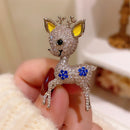 Stylishwe   クリスマス 可愛い  ヘラジカ ブローチ 2色選択可