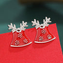 Stylishwe   クリスマス ベル デザイン スターリングシルバー ピアス