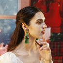 Stylishwe   クリスマスツリー  デザイン タッセル ピアス