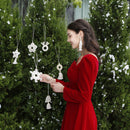 Stylishwe   クリスマス ホワイト タッセル ピアス