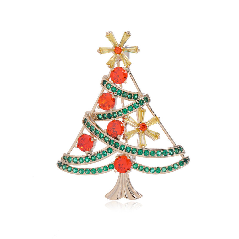 Stylishwe   クリスマスツリー デザイン エレガント ブローチ