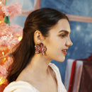 Stylishwe   クリスマスリ ボンデザイン ボヘミアン風 ピアス