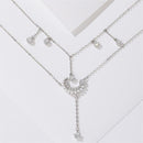 Stylishwe   スターとムーンデザイン パール ２連  ペンダント ネックレス