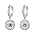 Stylishwe おしゃれ モアサナイト おどる ドロップ ピアス