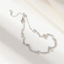 Stylishwe バラデザイン スターリングシルバー レディースブレスレット