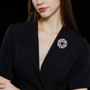 Stylishwe   クリスマス  花輪 エレガント ブローチ4色選択可