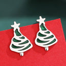 Stylishwe   クリスマスツリー  デザイン スターリングシルバー ピアス