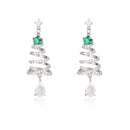 Stylishwe   クリスマスツリーデザイン ピアス2色選択可 大人可愛い