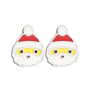Stylishwe   クリスマス サンタクロースデザイン スターリングシルバー ピアス