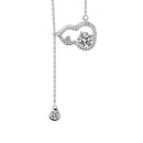 Stylishwe  1.0カラット モアサナイト ひょうたんデザイン ペンダントネックレス