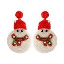 Stylishwe   クリスマス スノーマン  デザイン可愛い ピアス