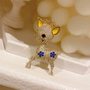 Stylishwe   クリスマス 可愛い  ヘラジカ ブローチ 2色選択可