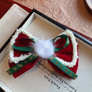 Stylishwe   クリスマス 可愛いリボン バレッタ
