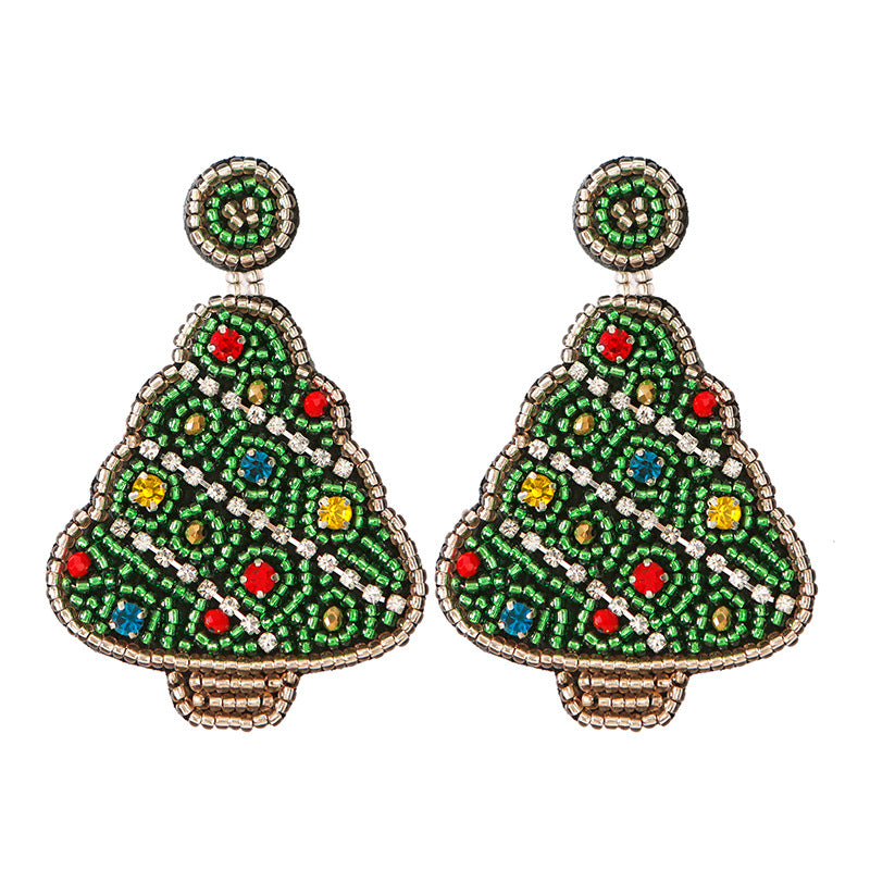 Stylishwe   クリスマスツリー  デザイン ボヘミアン風 ピアス