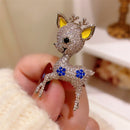 Stylishwe   クリスマス 可愛い  ヘラジカ ブローチ 2色選択可