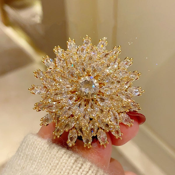 Stylishwe   クリスマス 超豪華 お花 ブローチ 大人気