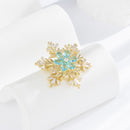 Stylishwe   クリスマス おしゃれ 回転スノー ブローチ4色選択可