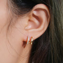 Stylishwe  おしゃれ モアサナイト スタッド ピアス