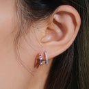 Stylishwe  おしゃれ モアサナイト スタッド ピアス