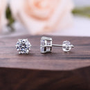 Stylishwe クラシック ラウンドカット スターリングシルバー ピアス